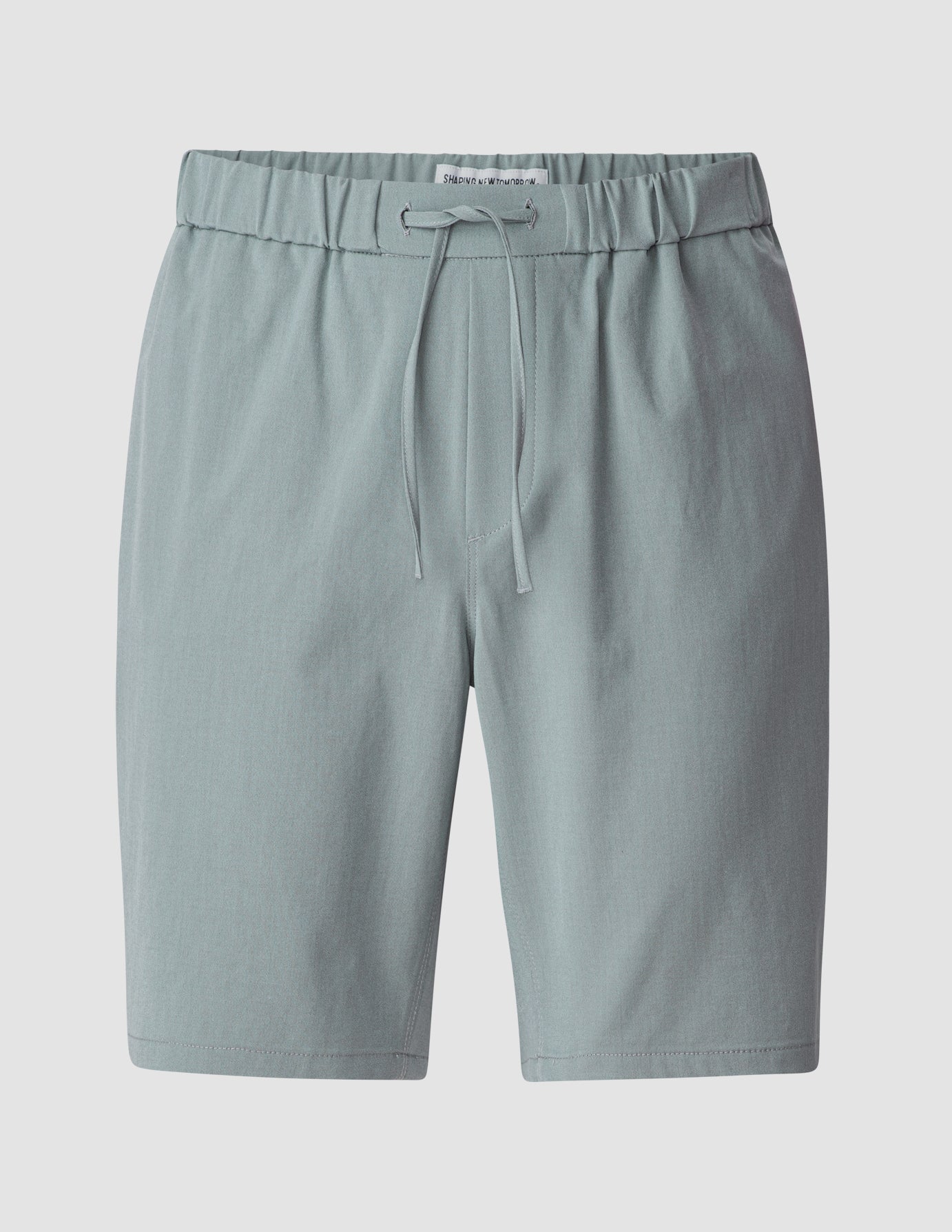Tech Linen Elastic Shorts Light Blue